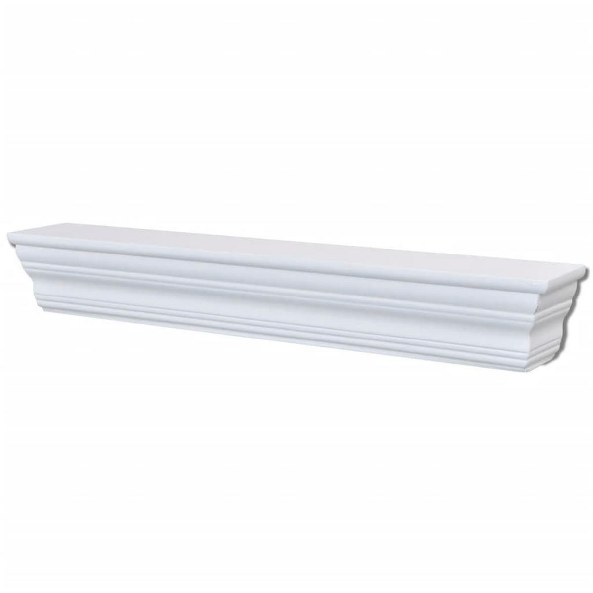 WANDREGALE Aaliyah 2 Stk. Weiß - Weiß, Holz (61/9/9.5cm) - furnicato