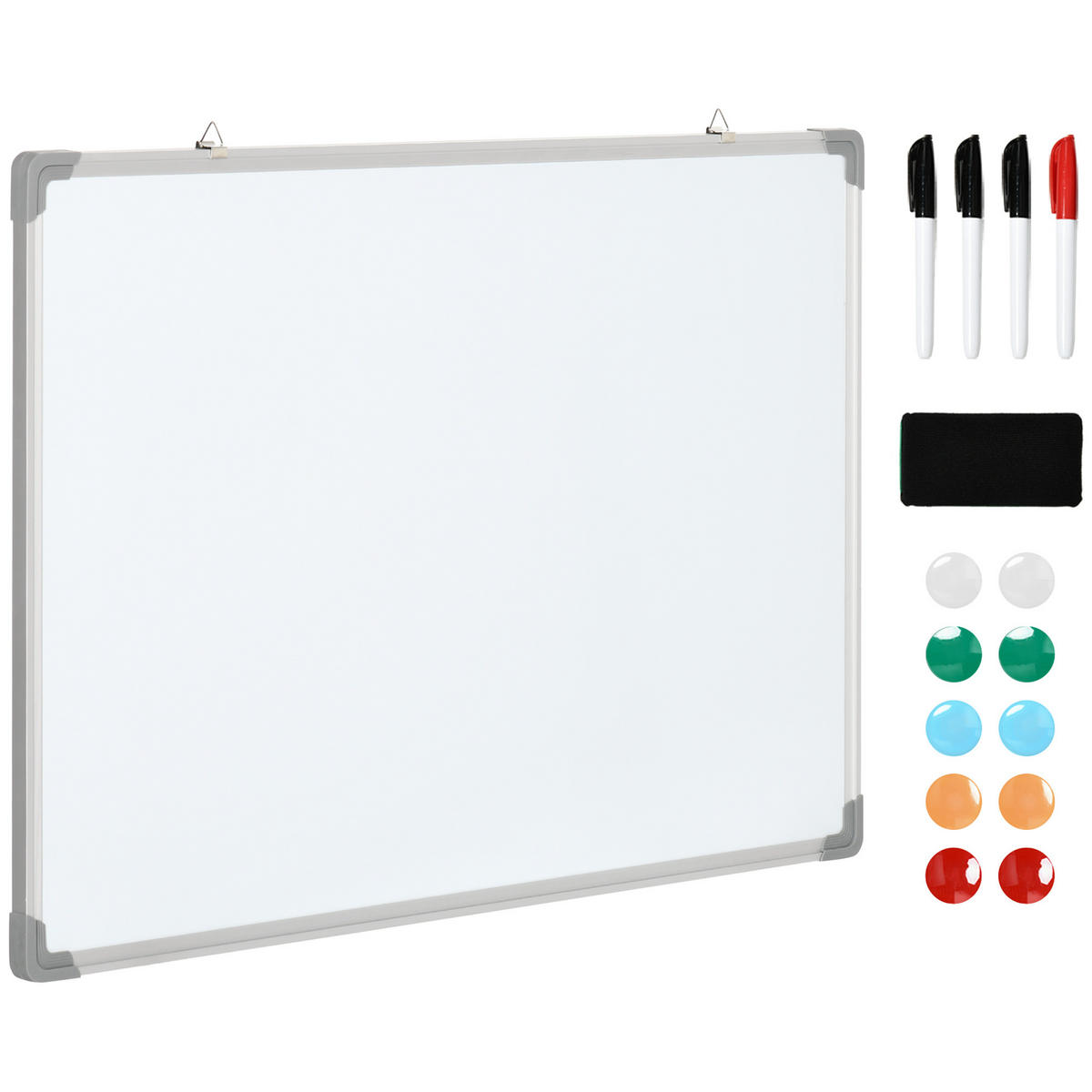 WHITEBOARD DE-09027 Weiß - Weiß, Metall (60/1.8/90cm) - ComfortXL