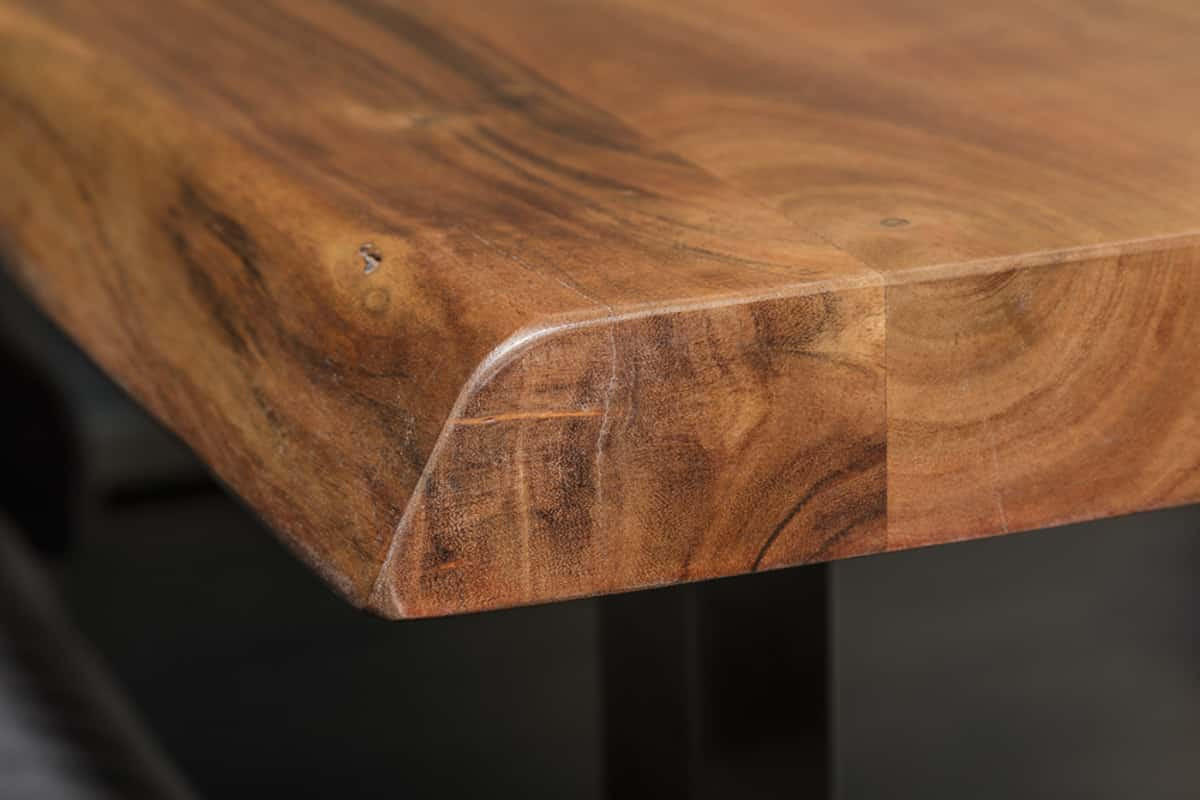 ESSTISCH MAMMUT NATURE Akazie 220cm - Silberfarben/Braun, Holz/Metall (100/220/76cm) - riess-ambiente