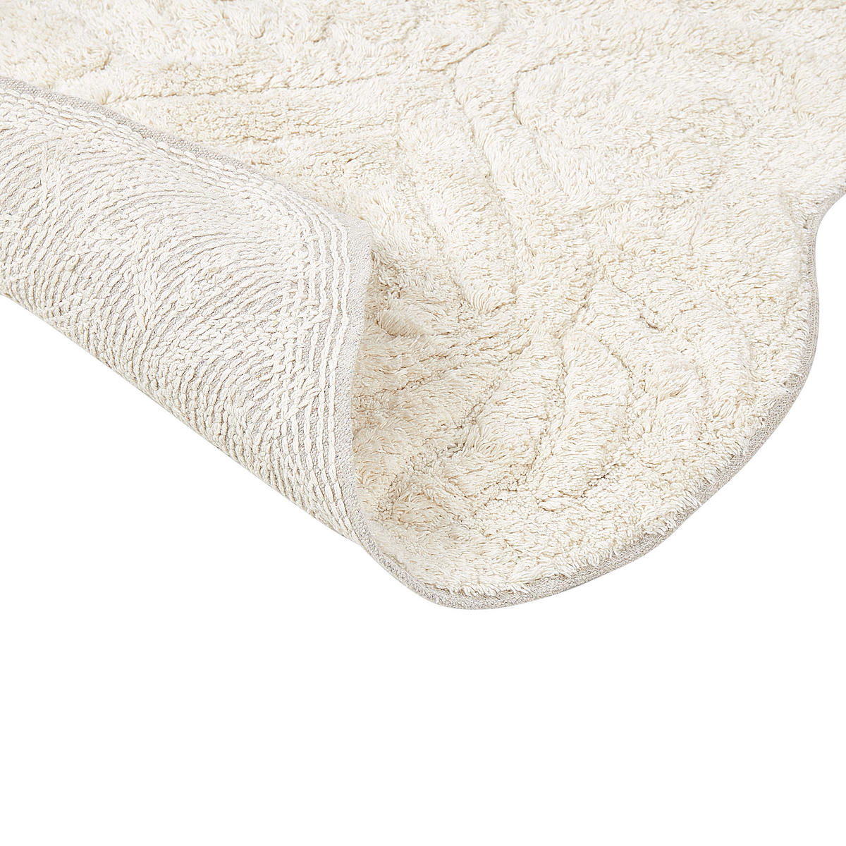 BADEMATTE Beige 150 x 60 cm Canbar - Beige, Textil (150/60cm) - Beliani