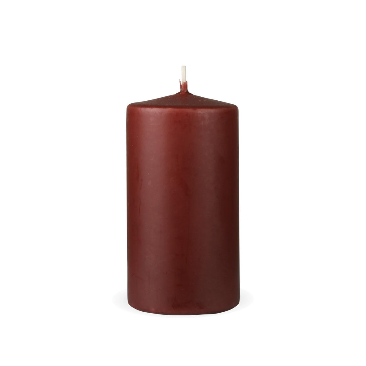 STUMPENKERZEN "Braun", Größe Ø7cm x Höhe: 12 cm - Braun, Naturmaterialien (7/12cm) - HS Candle