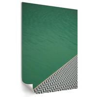 POSTER - 59x84 cm - Soft Structure - Der Rand des Pools - Grün, Textil (59/84/0.1cm) - TULUP