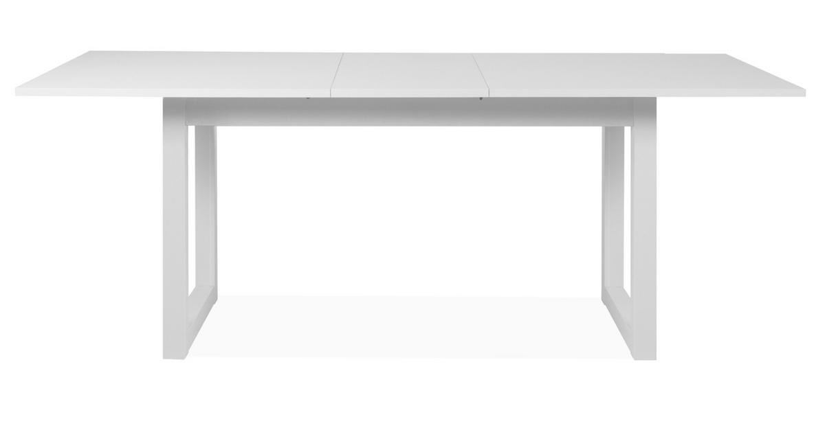 ESSTISCH weiß, 160 - 200 cm ausziehbar, Küchentisch bis 8 Personen - Weiß, Holzwerkstoff (90/160/75cm) - Furn.Design