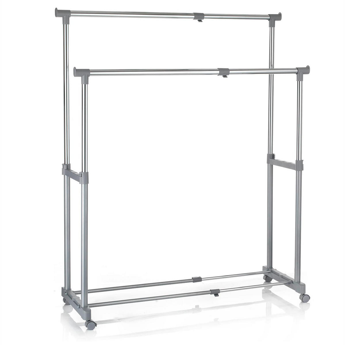 GARDEROBENWAGEN CASA - Grau, Metall (82/89/43cm) - CARO-Möbel