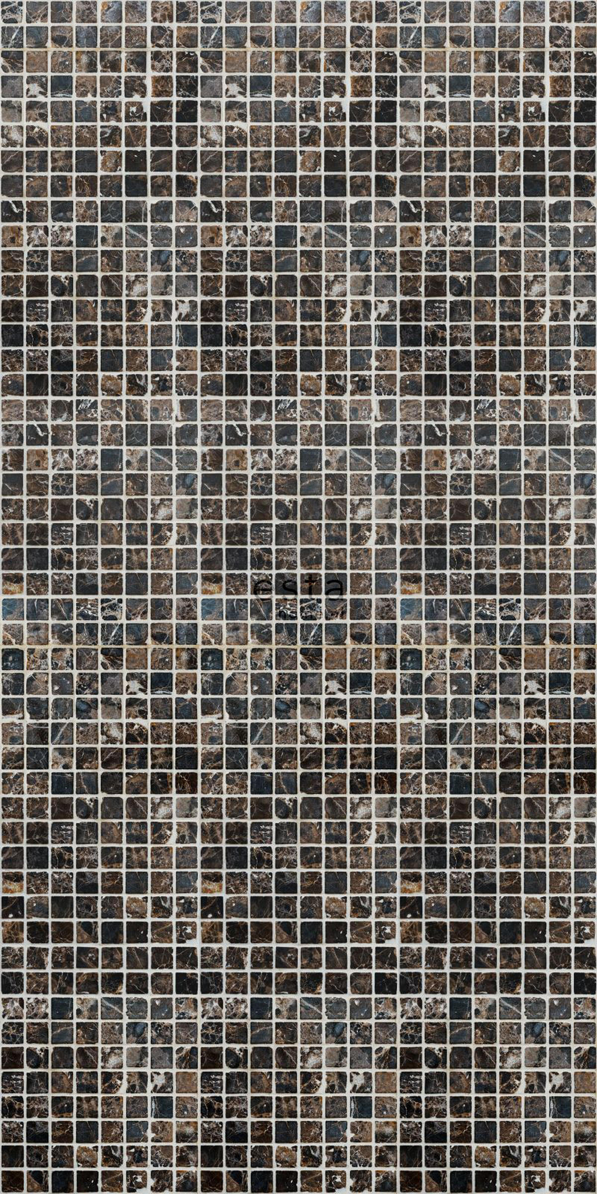 XXL-VLIESTAPETE Mosaik-Fliesen 50 x 900 cm - Braun, Papier (50/900cm) - ESTAhome