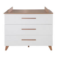 WICKELKOMMODE Ole - Weiß, Holzwerkstoff (110/98/75cm) - Roba