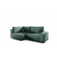 ECKSOFA Arona Mit Schlaffunktion - Grün, Holzwerkstoff/Textil (148/253cm) - Fun Möbel