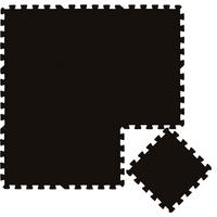 SPIELMATTE ab Null 90 cm Baby Puzzlematte Schwarz - Schwarz, Kunststoff (30/30cm) - Littletom