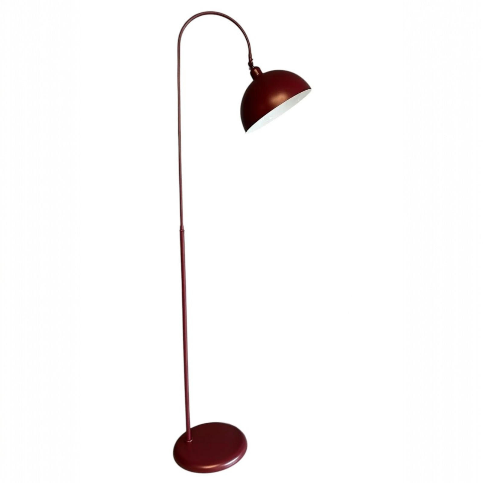STEHLAMPE Gorkiede E27, verstellbarer Lampenschirm aus Metall - Bordeaux, Metall (37/37/170cm) - Bamyum