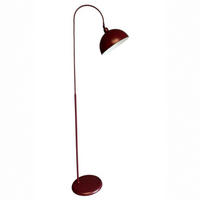 STEHLAMPE Gorkiede E27, verstellbarer Lampenschirm aus Metall - Bordeaux, Metall (37/37/170cm) - Bamyum