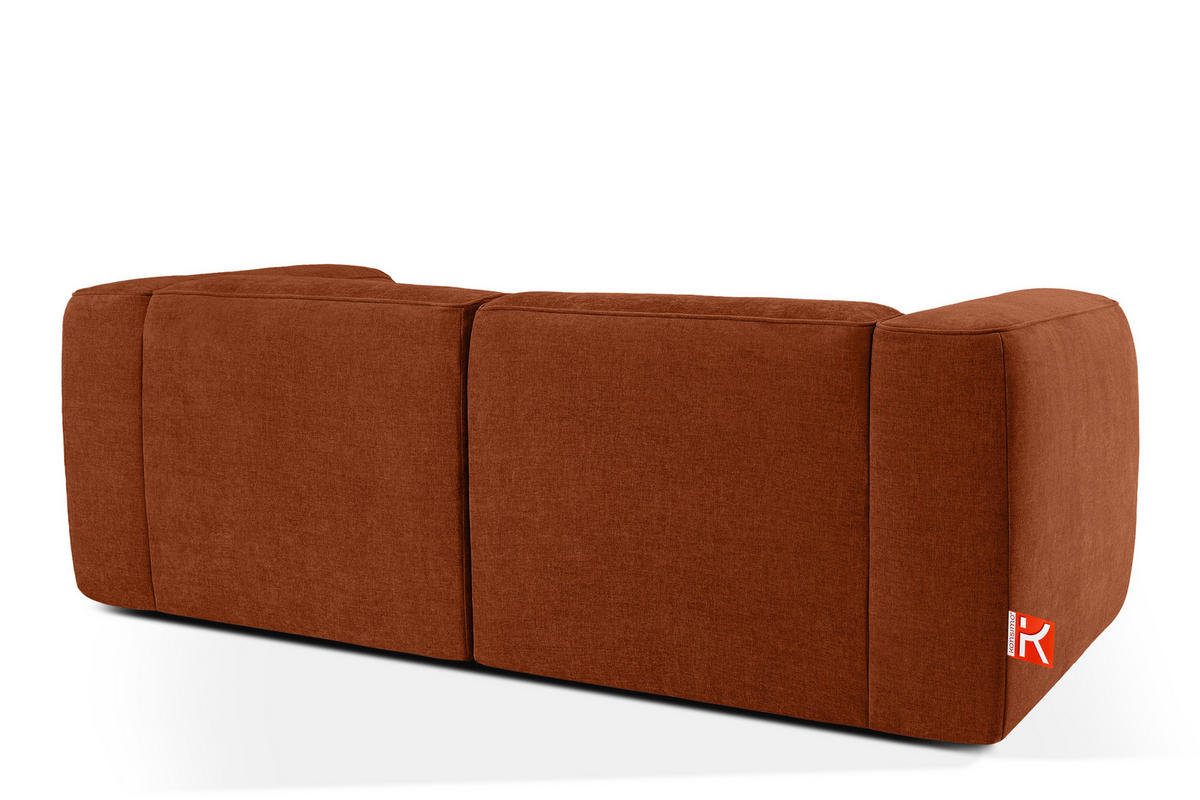2-SITZER SOFA FUBBO, Rot - Rot, Holz/Holzwerkstoff (210/73/96cm) - KONSIMO®
