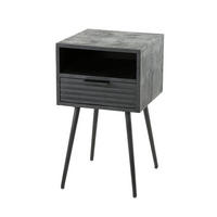 NACHTTISCH Marina Schwarz 35/35/60 cm - Schwarz, Holz (35/60/35cm) - Hoyz Collection