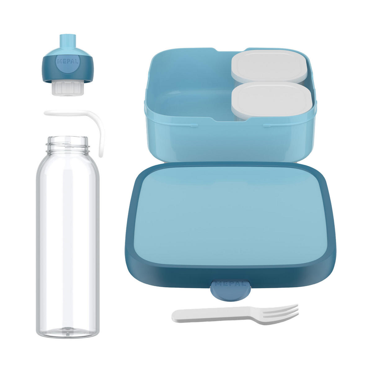 PAUSENSET XL Campus (2025) Cool Blue 2er Set - Blau, Kunststoff (1/1/1cm) - Mepal