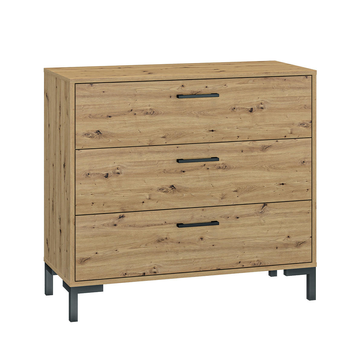 KOMODA Liora Dřevo - hnědá, kompozitní dřevo (92/83/40cm) - Petits-meubles