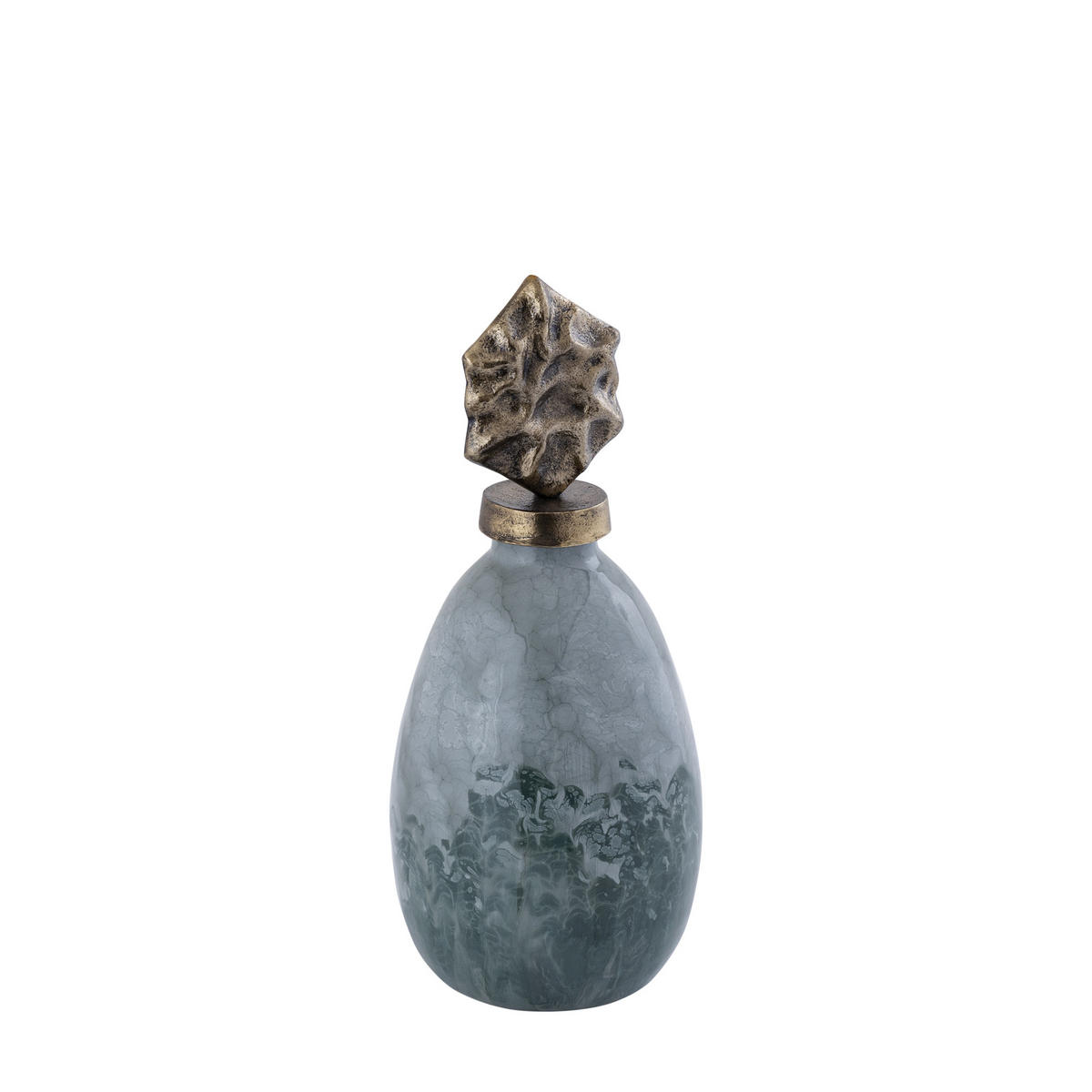SKULPTUR Cherisee Grün 16/16/36cm - Grün, Glas (16/36/16cm) - PTMD Collection