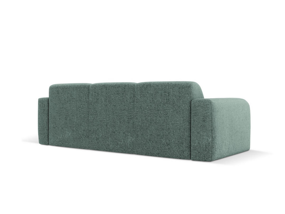 SOFA Molino aus Chenille-Stoff petrol 3 Sitzplätze - Petrol, Textil (95/72/235cm) - Micadoni