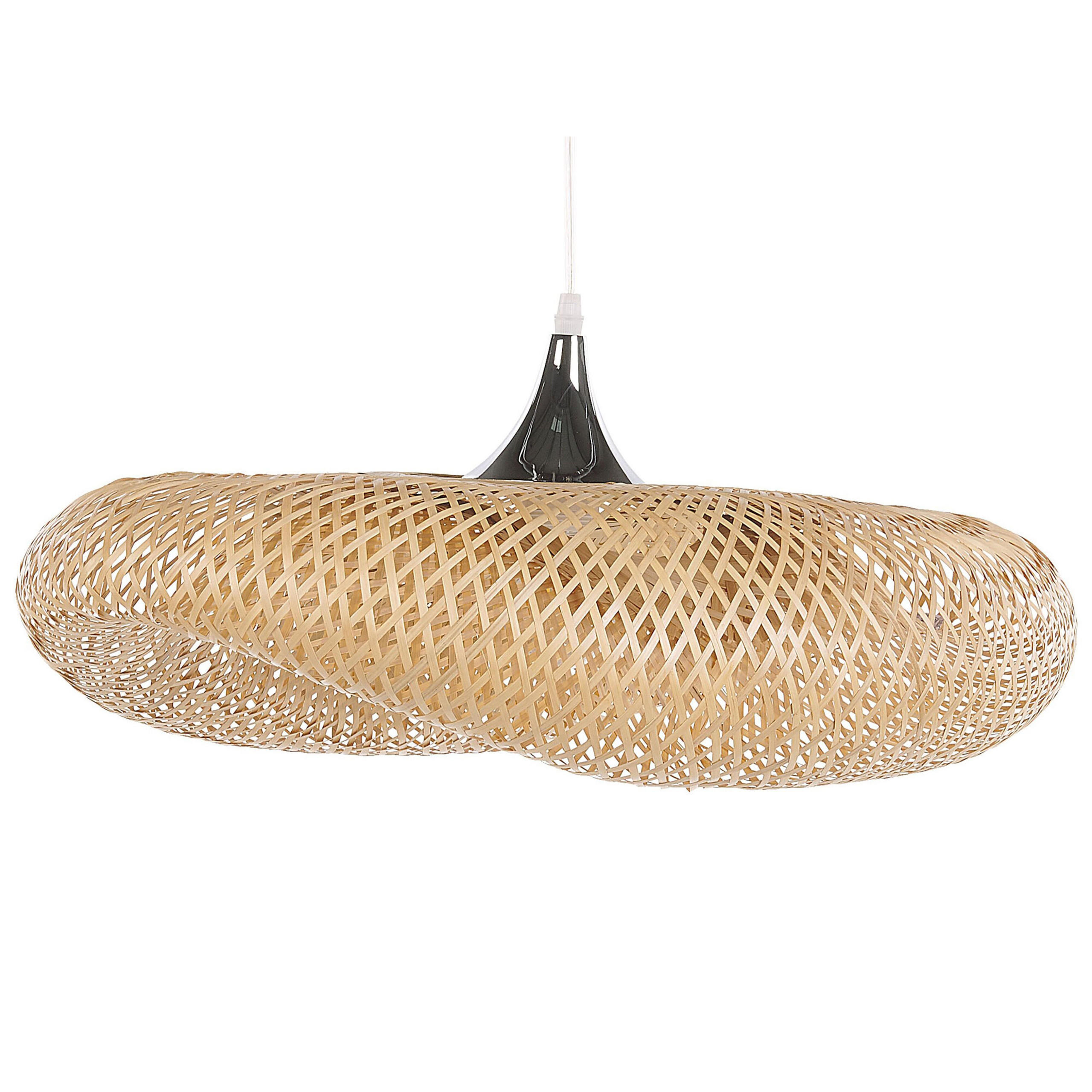 HÄNGELEUCHTE Boyne 80/80/118 cm - Hellbraun, Holz (80/80/118cm) - Beliani