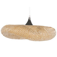 HÄNGELEUCHTE Boyne 80/80/118 cm - Hellbraun, Holz (80/80/118cm) - Beliani