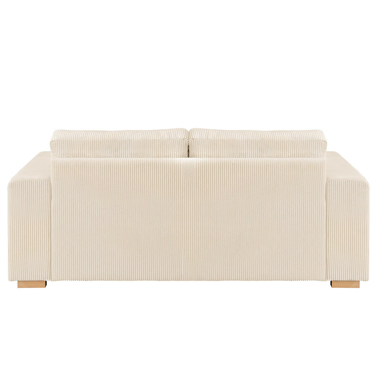 2,5-SITZER SOFA - Buchefarben/Creme, Holz/Buchenholz (194/85/104cm) - home24