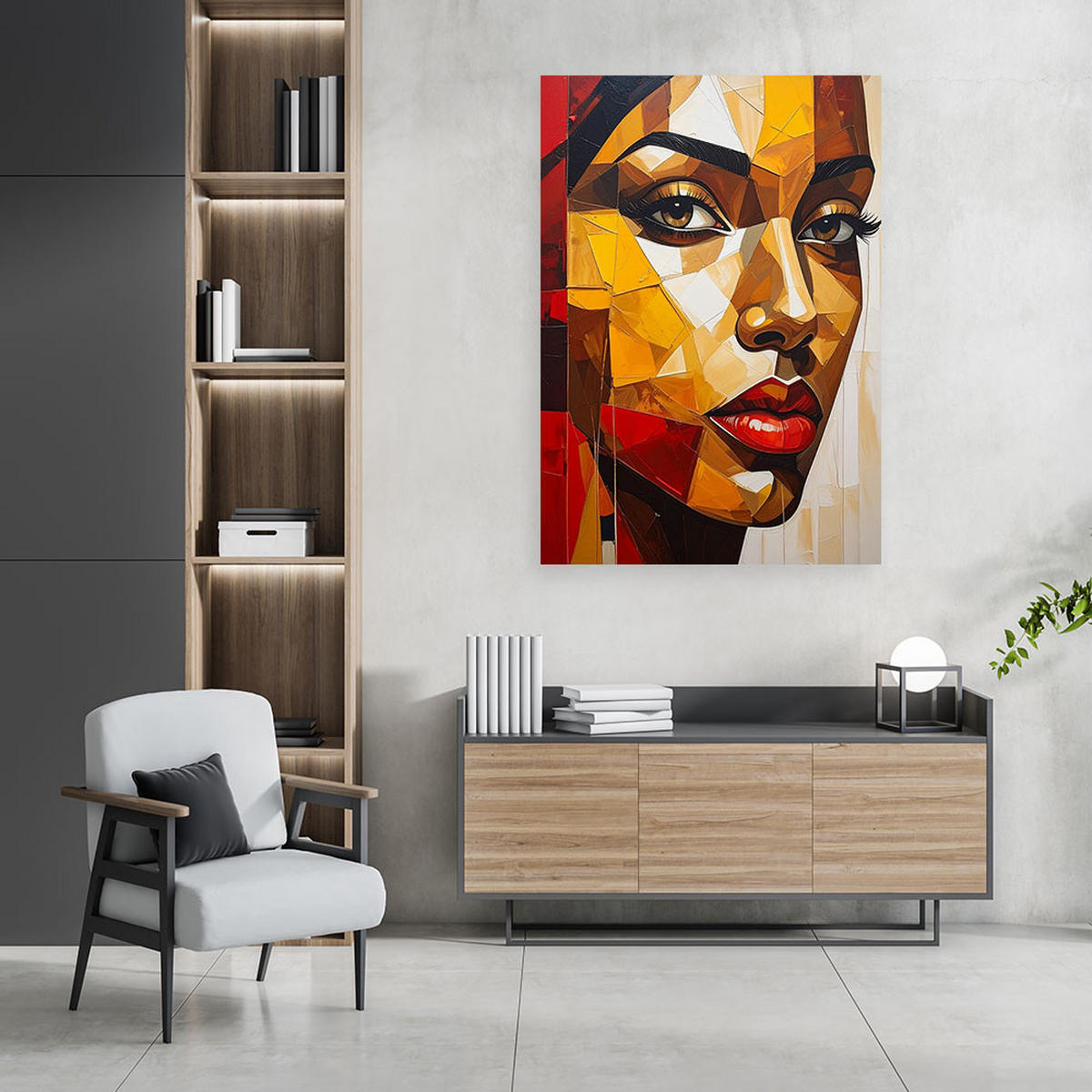 LEINWANDBILD Menschen & Charaktere 80x120cm - Multicolor, Textil (80/120cm) - Feeby