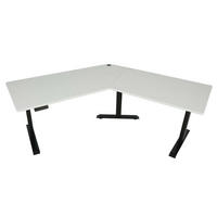 SCHREIBTISCH rechteckig Weiß, Schwarz - Schwarz/Weiß, Metall (75/257/121cm) - Jamb