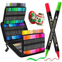 ACRYLSTIFTE Set 120 Farben Doppelspitze - Multicolor, Kunststoff (10/10/15cm)