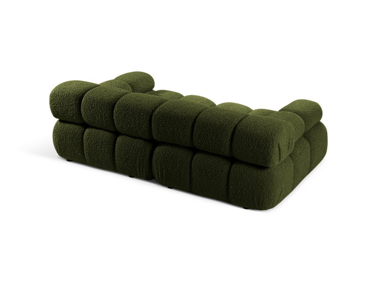 SOFA modular Bellis aus Boucle grün 2 Sitzplätze - Grün, Textil (94/70/188cm) - Micadoni
