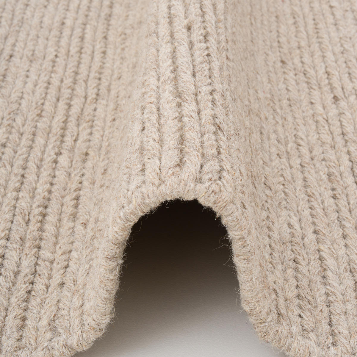 NATUR TEPPICH LÄUFER WOLLE SKARA - Beige, Naturmaterialen (70/140cm) - Pergamon