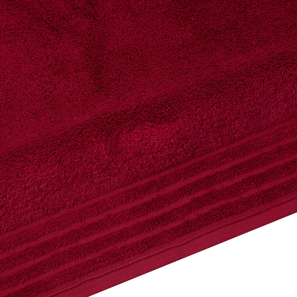 Thumbnail - Vossen Frottierset, Dunkelrot, Textil, Rechteckig, 50x100 cm, Oeko-Tex® Standard 100, Badtextilien, Handtuch-Sets