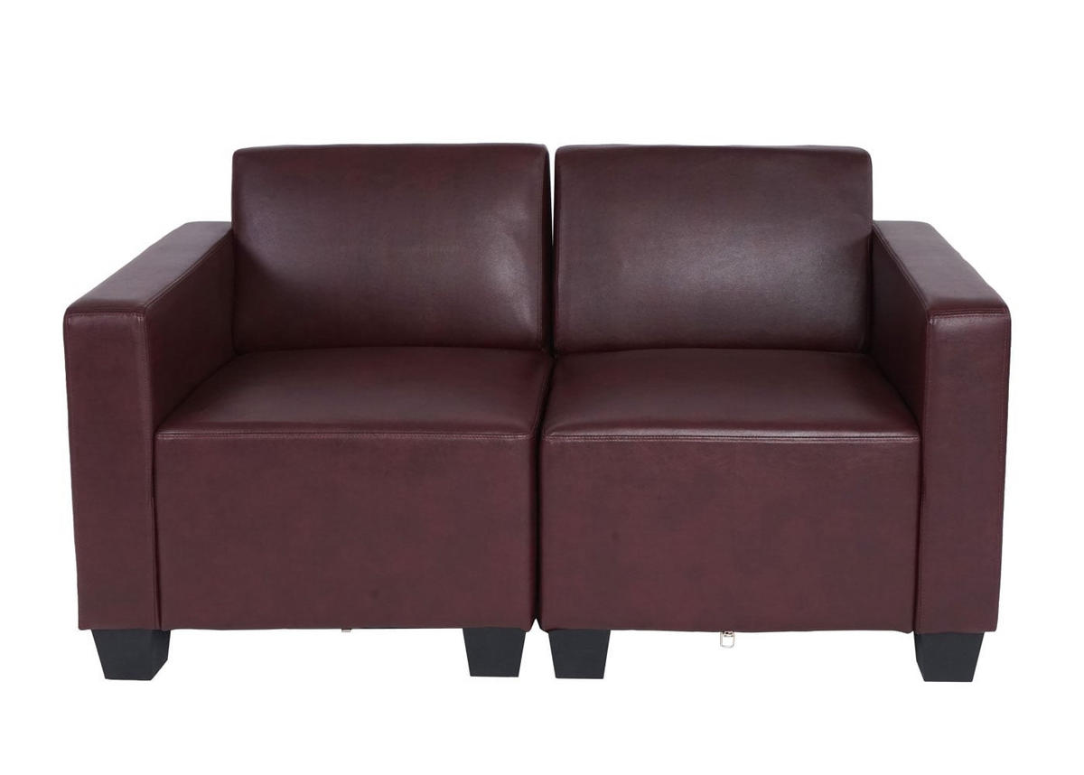 2-SITZER SOFA Rotbraun - Rotbraun, Textil (136/76/72cm) - MCW