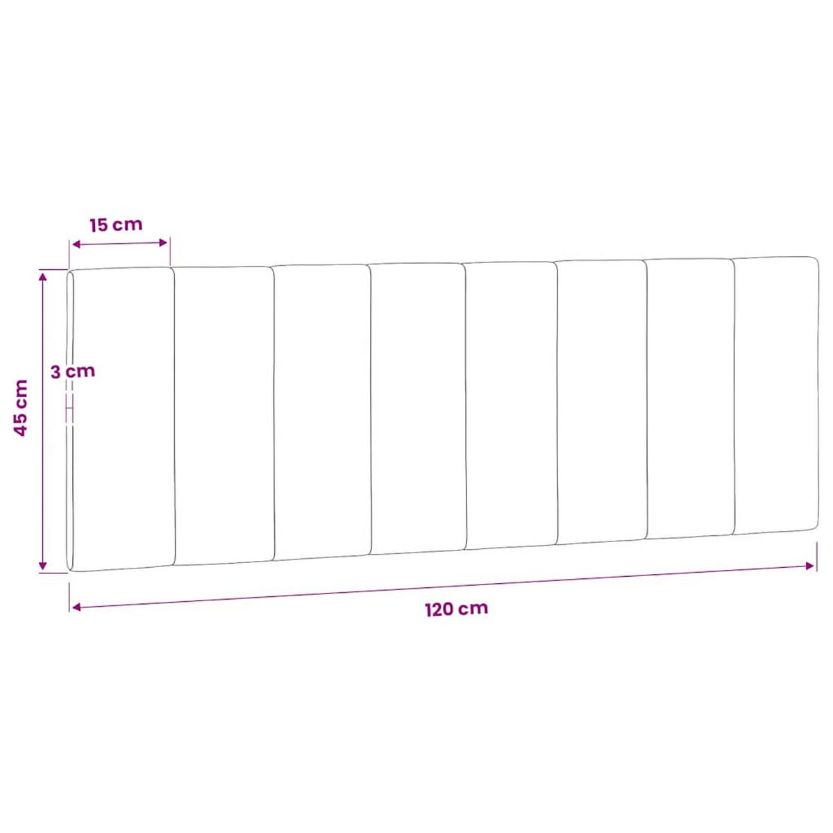 KOPFTEIL-KISSEN Dunkelgrau 120 Cm Samt - Dunkelgrau, Naturmaterialien - vidaXL