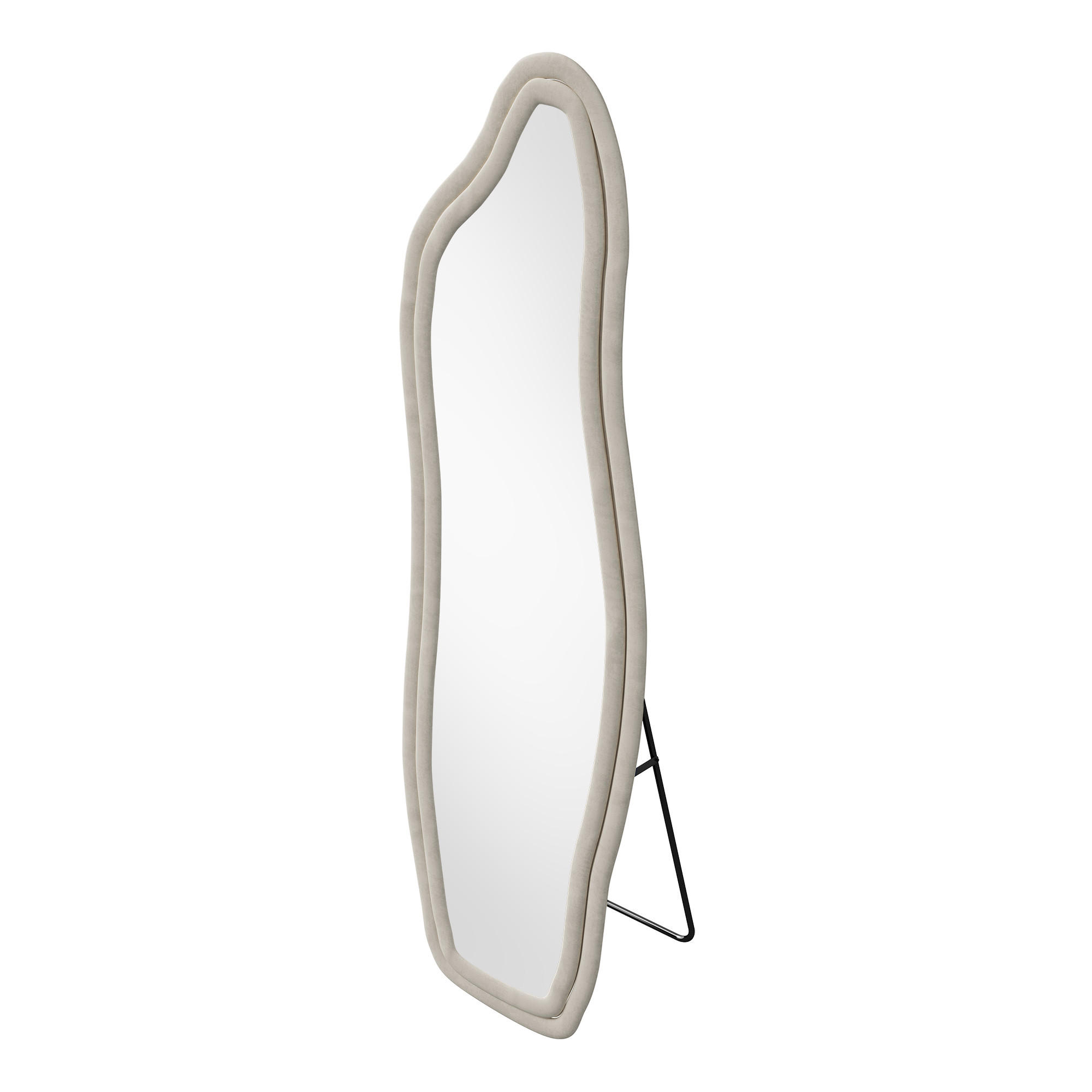 GANZKÖRPERSPIEGEL 160x50 cm Standspiegel für Schlafzimmer, Wohnzimmer - Weiß, Metall (4/168/56cm) - PARAFTA HOME