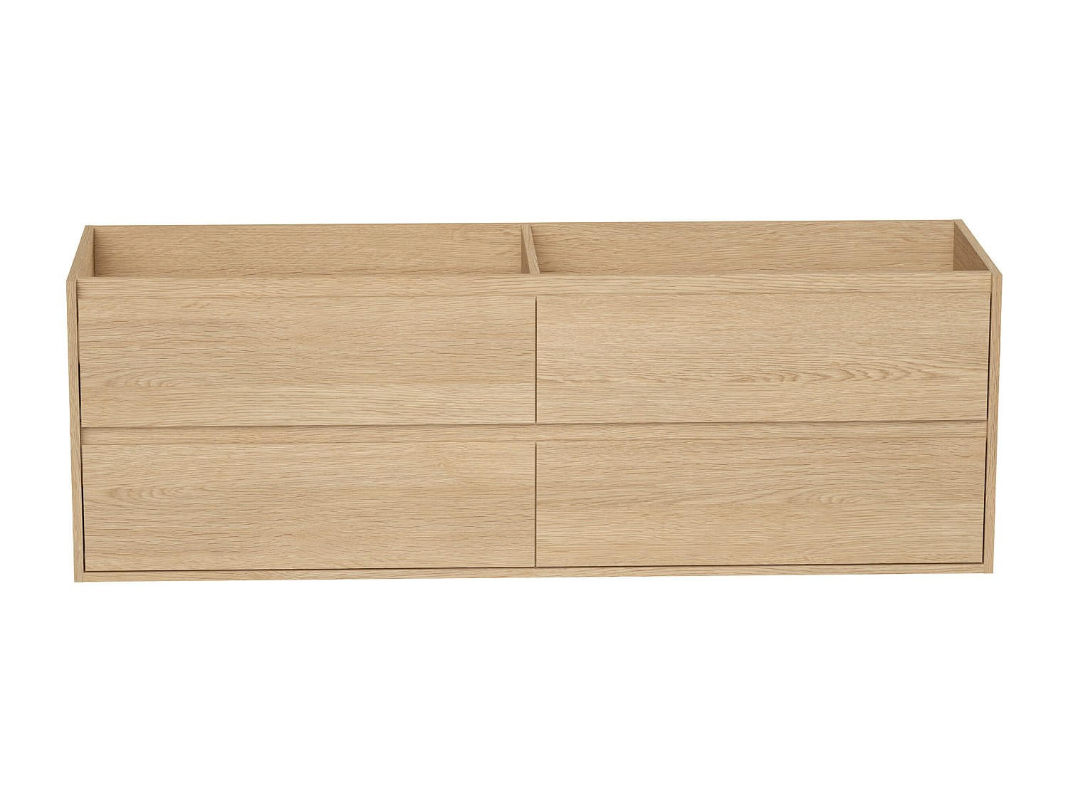 WASCHBECKENUNTERSCHRANK - 150 cm x 45 cm - Holz, Platte - Naturfarben Hell - MILIPAM - Naturfarben, Holz (150/50/45cm) - Vente-Unique