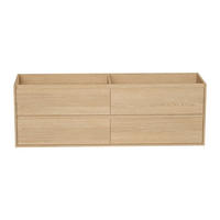 WASCHBECKENUNTERSCHRANK - 150 cm x 45 cm - Holz, Platte - Naturfarben Hell - MILIPAM - Naturfarben, Holz (150/50/45cm) - Vente-Unique