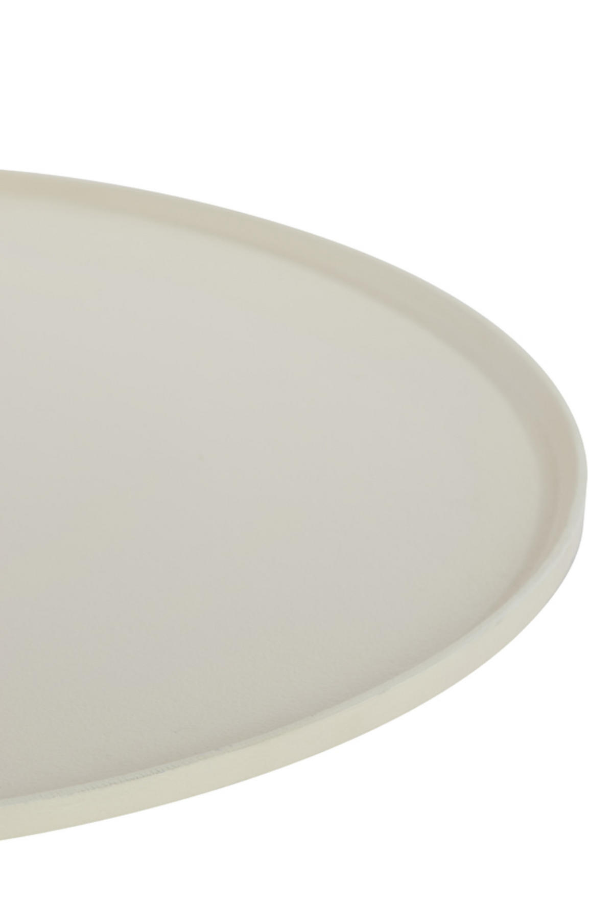 SCHALE Maes Weiß Ø60/1,5 cm - Weiß, Metall (60/1.5cm) - Light & Living