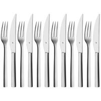 STEAKBESTECK set Nuova - 12-teilig / 6 Personen - Silberfarben, Metall - WMF