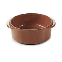KASSEROLLE OHNE DECKEL 25 cl Zimt CARACTERE - Braun, Keramik (14/12/5cm) - Revol Porcelaine France