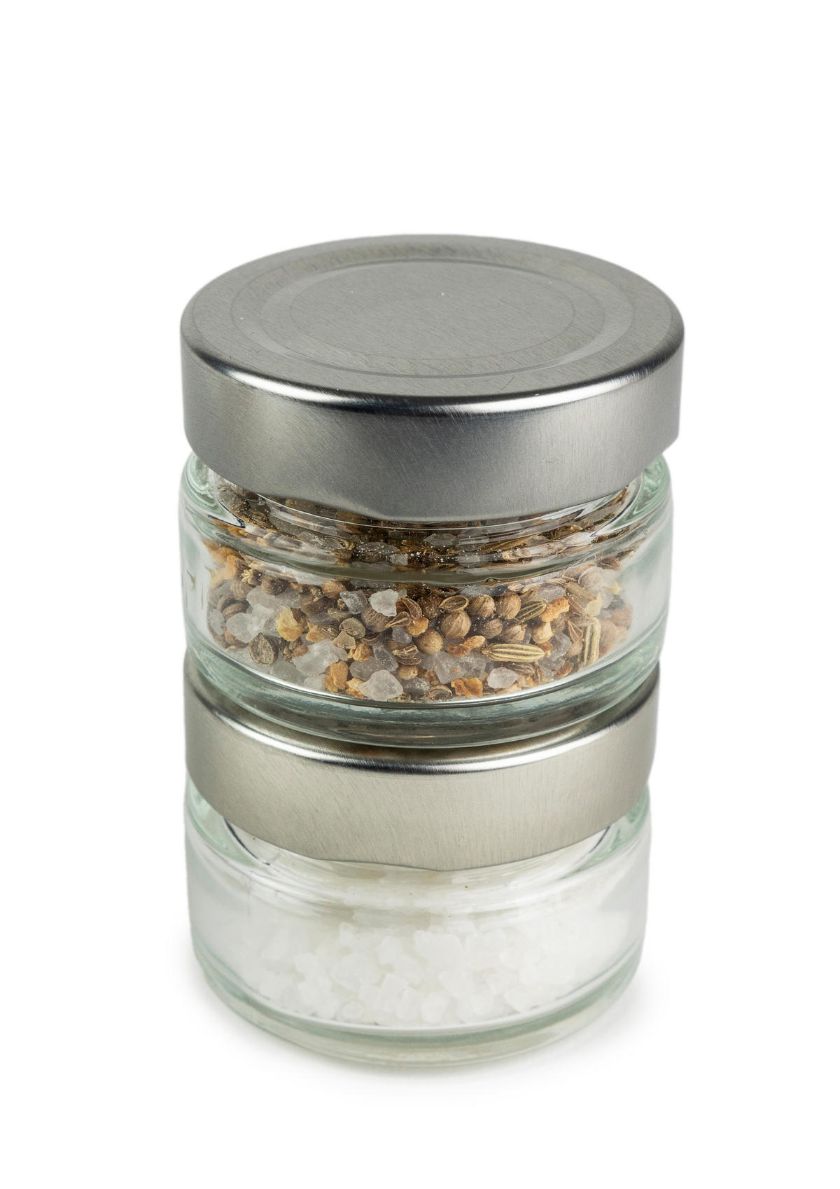 SALZMÜHLE Maestro 11cm inkl. 3 Gläsern Wechselbare Gläser Zirkonia-Mahlwerk - Grau, Holz (6/11/6cm) - PEUGEOT