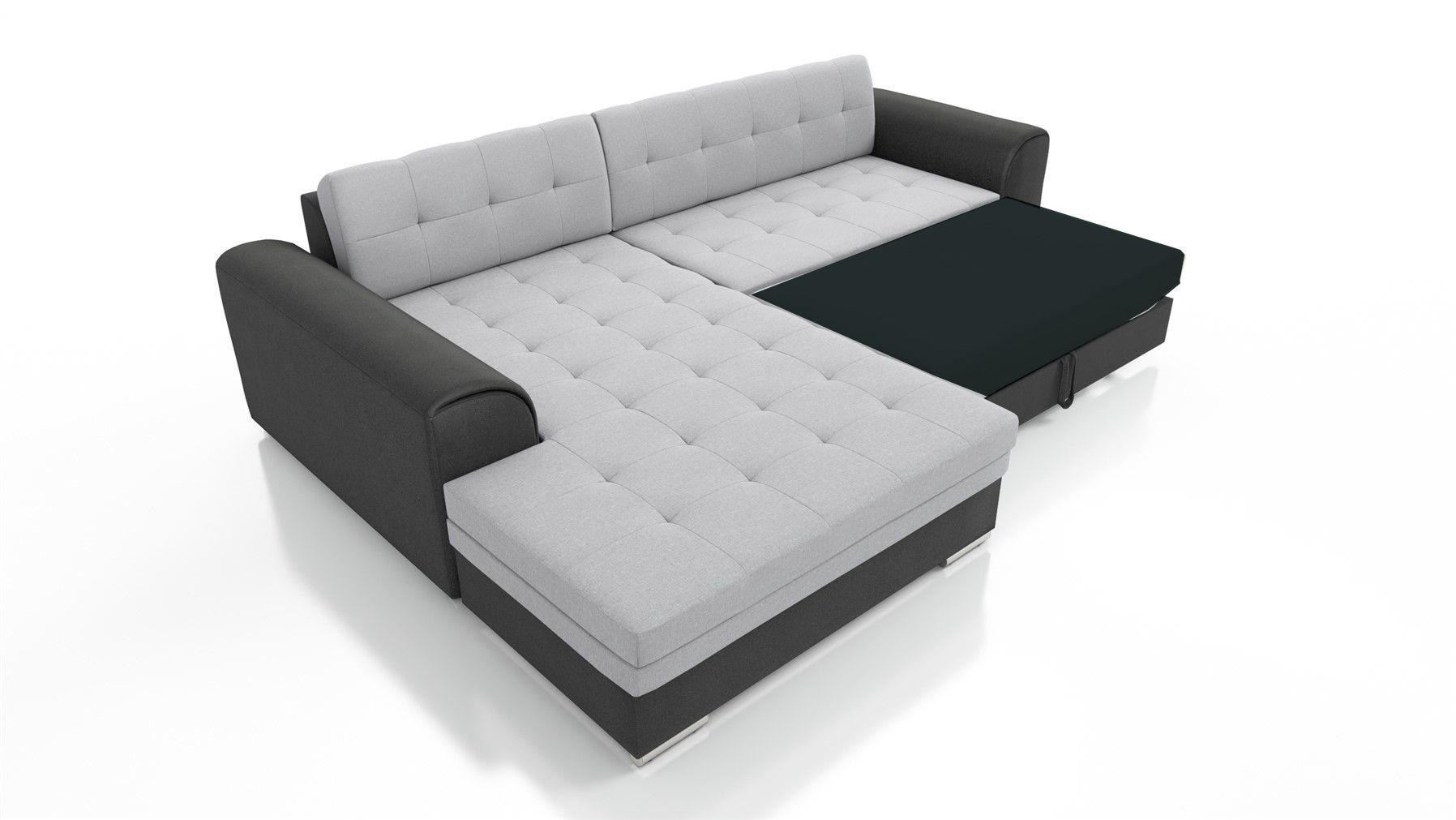 Thumbnail - Fun Möbel Ecksofa, Dunkelbraun, Textil, Ottomane links, 292x198 cm, Wohnzimmer, Sofas & Couches, Wohnlandschaften, Eckso...