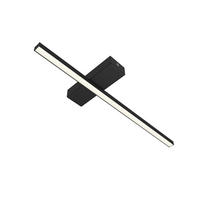 LED-DECKENLEUCHTE Splint L50 - Schwarz, Metall (2/50/2cm) - Lumicom