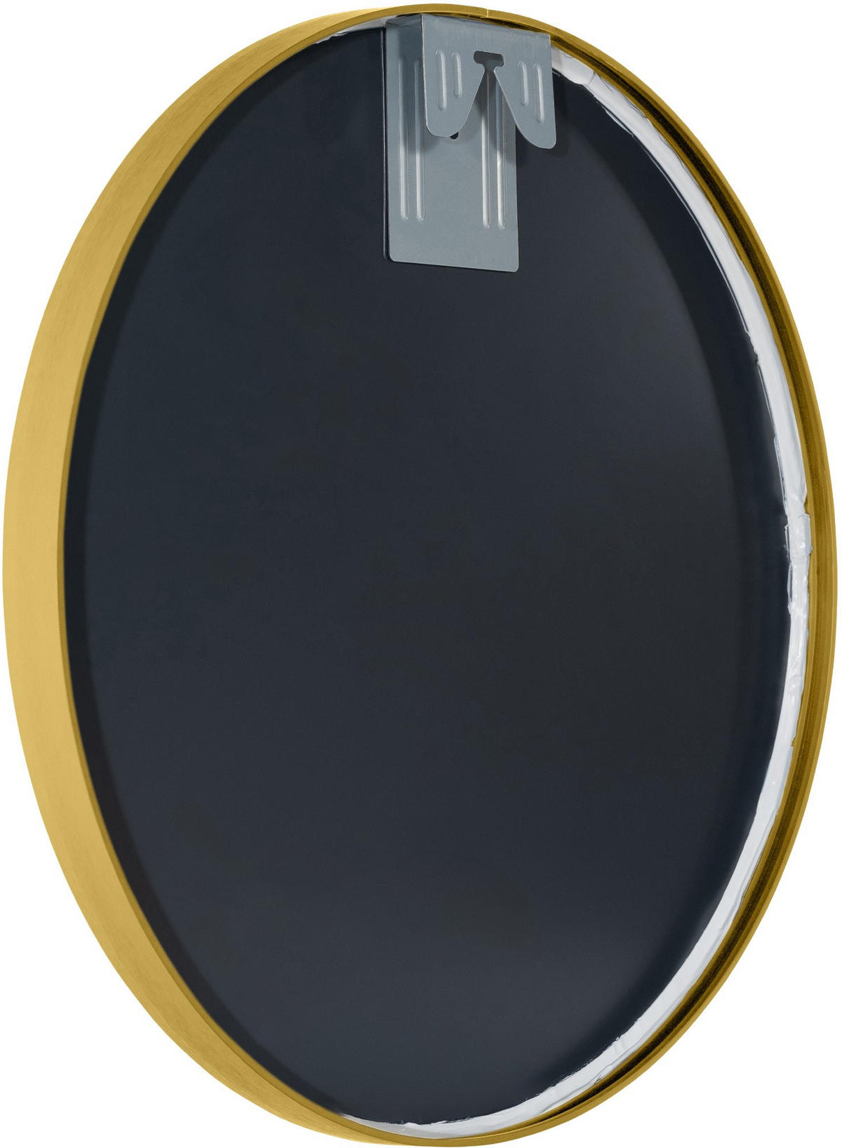 WANDSPIEGEL Gdansk Metall Gold glanz Runder Spiegel - Goldfarben, Metall (45/45/3cm) - DELUKE