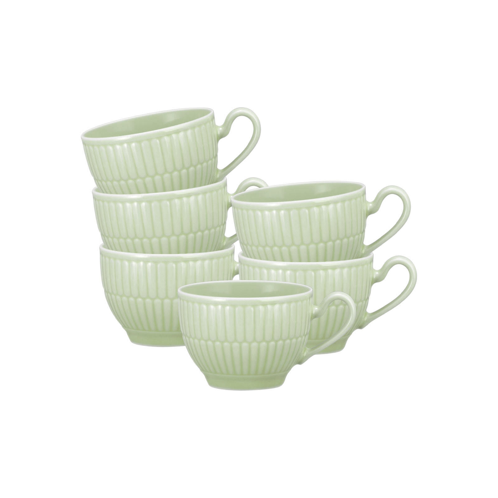 ESPRESSOTASSEN Amina Seladon 0,1 l 6er Set - Grün, Keramik (0.1L) - Seltmann Weiden