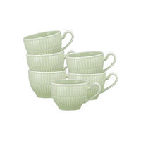 ESPRESSOTASSEN Amina Seladon 0,1 l 6er Set - Grün, Keramik (0.1L) - Seltmann Weiden
