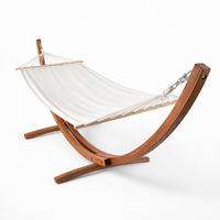 HÄNGEMATTE, Weiß - Weiß, Holz (110/110/300cm) - Oviala