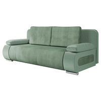 SCHLAFSOFA Emma Cord - Hellgrün, Holz/Kunststoff (200/77/92cm) - MIRJAN24