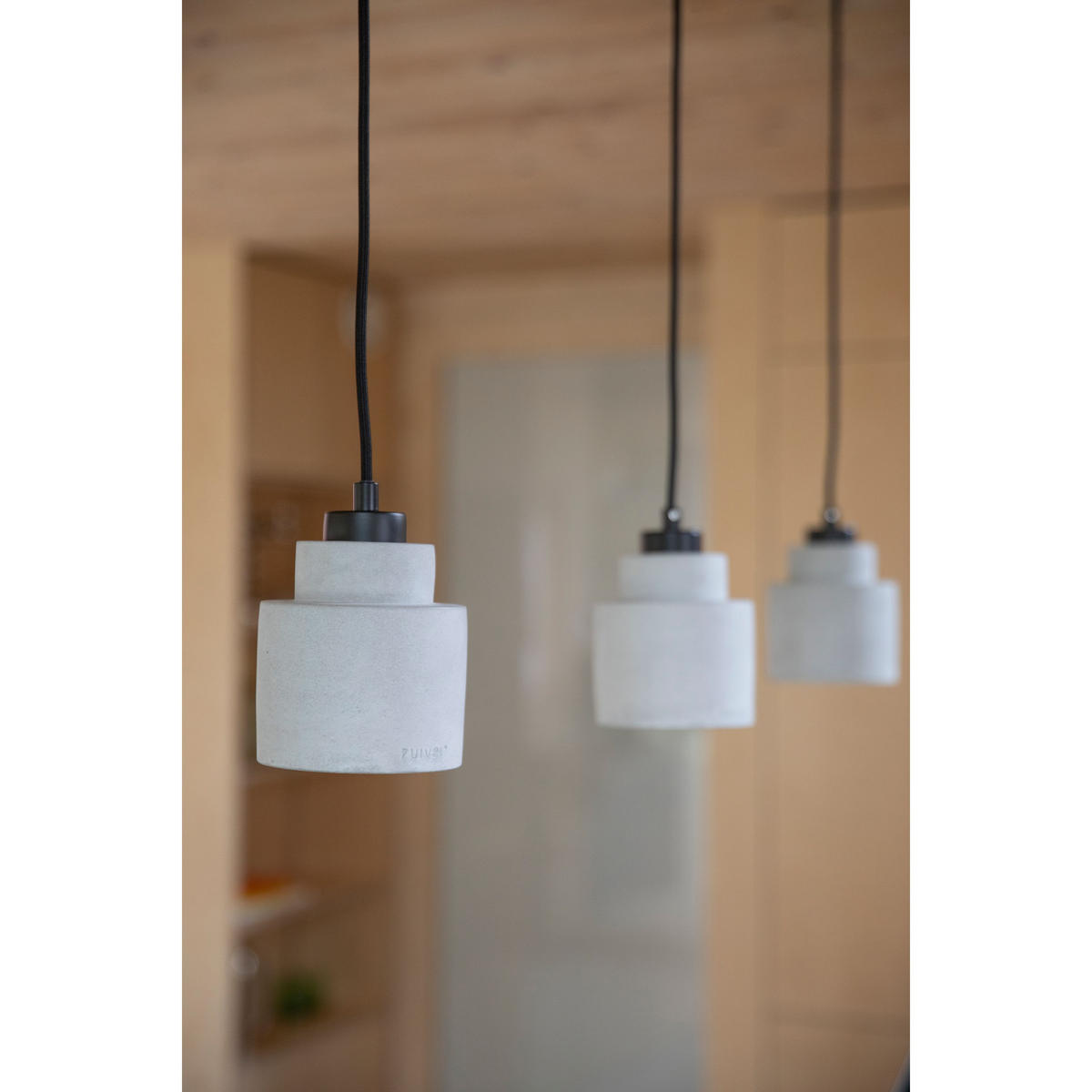 PENDELLEUCHTE Left Beton 11x11 cm Grau - Grau, Stein (11/11/150cm) - Zuiver