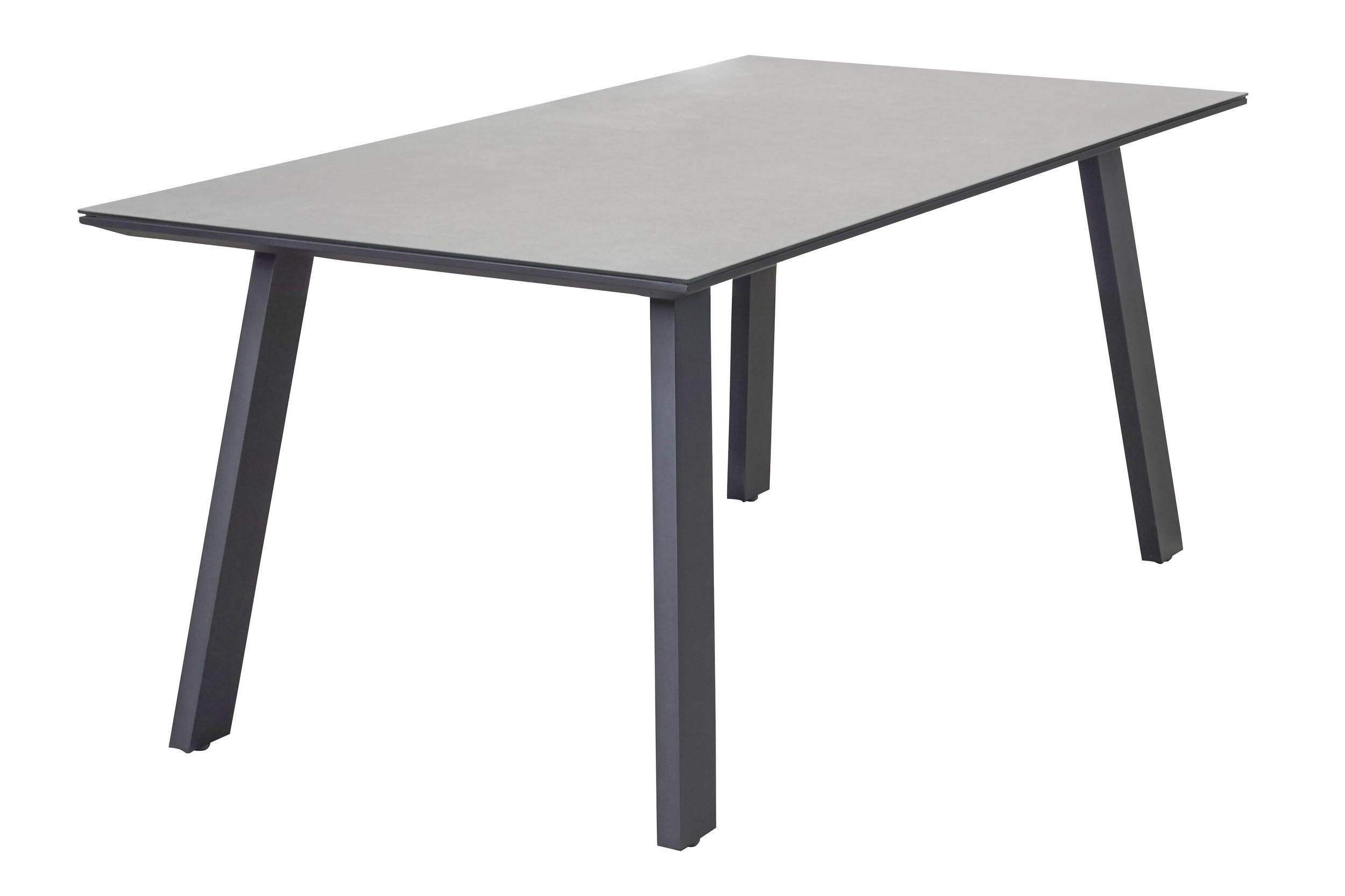 GARTENTISCH Denver 180x90x75cm, Glaskeramik, Grau - Grau, Keramik (90/180/75cm) - dasmöbelwerk