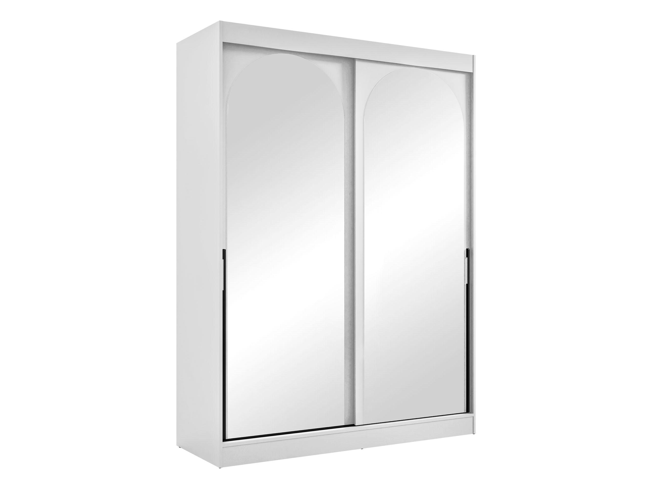 SCHIEBETÜRENSCHRANK Modin 150 - Schwarz/Weiß, Holzwerkstoff/Kunststoff (150/216/65cm) - MIRJAN24