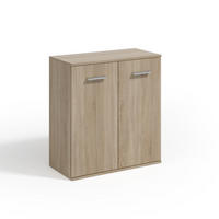 KOMMODE GIACOMO IV 75/85/33 cm mit 2 Türen Sonoma Eiche - Sonoma Eiche, Holzwerkstoff (75/85/33cm) - MASSENO