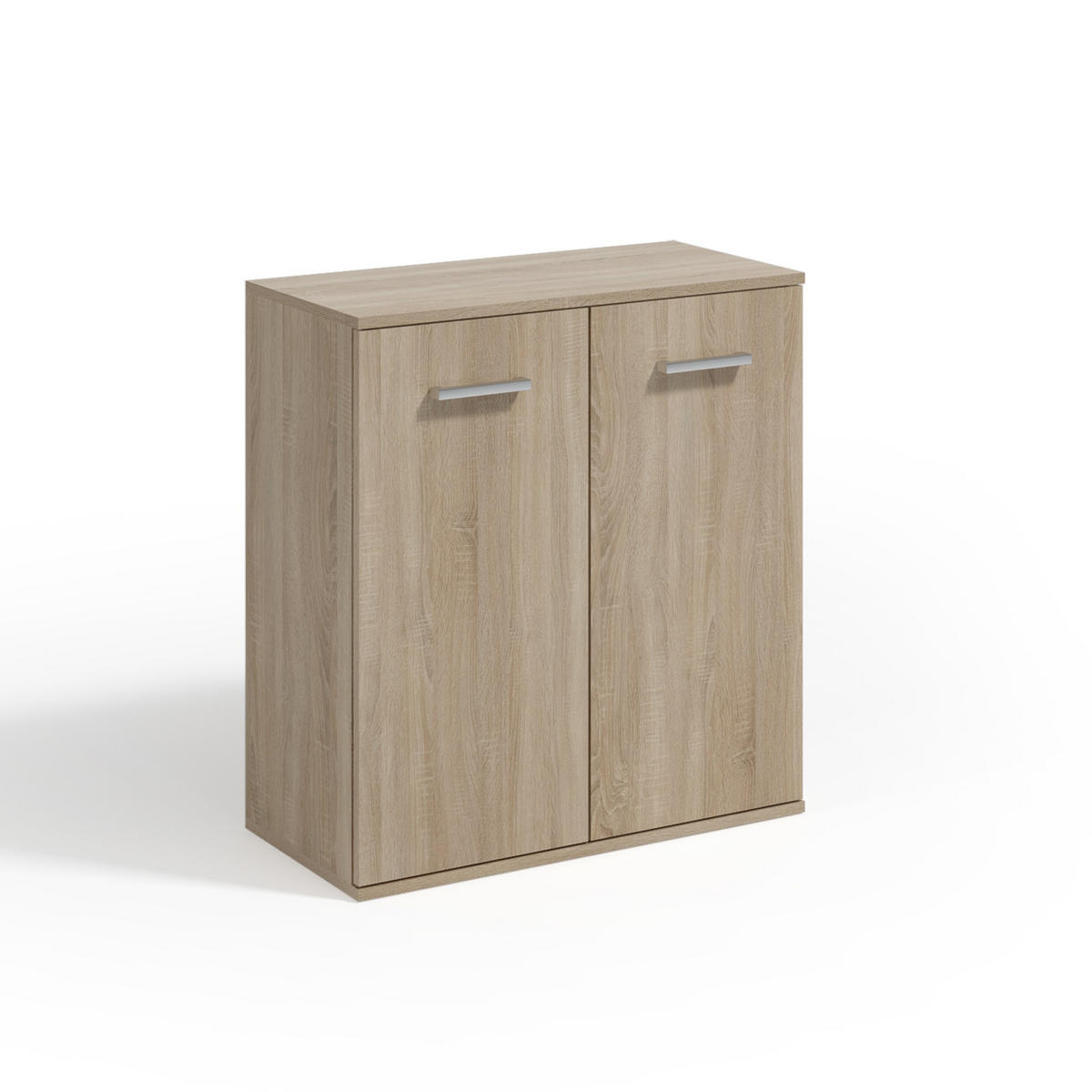 KOMMODE GIACOMO IV 75/85/33 cm mit 2 Türen Sonoma Eiche - Sonoma Eiche, Holzwerkstoff (75/85/33cm) - MASSENO